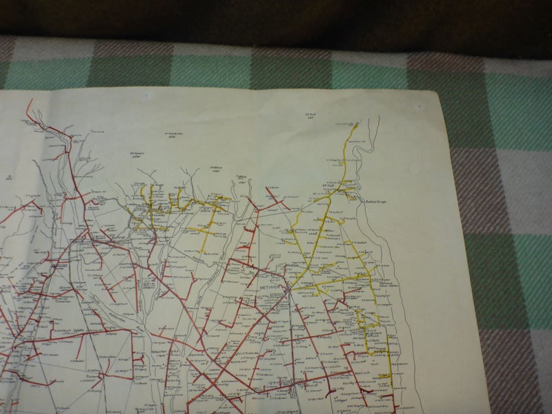 Awesome Old NZ 1962 Map Of Plains Area Ashburton County And Rural Mail Services Carousel 8