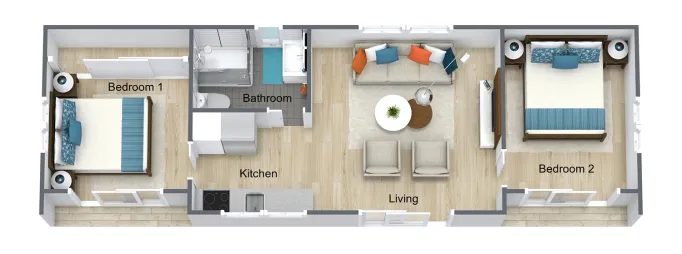 Tiny Home - 2 Bedroom - 50m2 - Rata Carousel 4