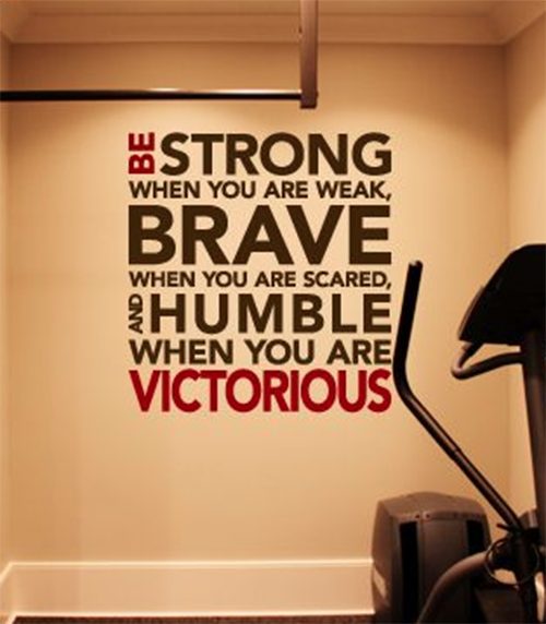 Wall sticker wall Decal/Be Strong, Brave, and Humble/Sticker Carousel 1