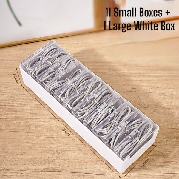 11-Grid Cable Organizer Box Desk Storage - Brand New NZ Stock Carousel 1