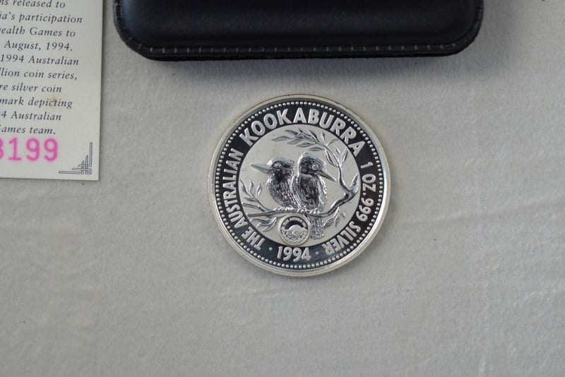 Australia 1994 Kookaburra 1oz $1 Silver Coin Carousel 1