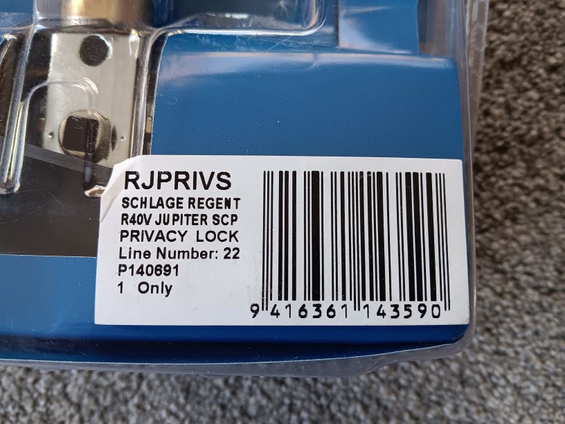 Schlage Regent Privacy Lever - R40V JUPITER SCP - NEW Carousel 2