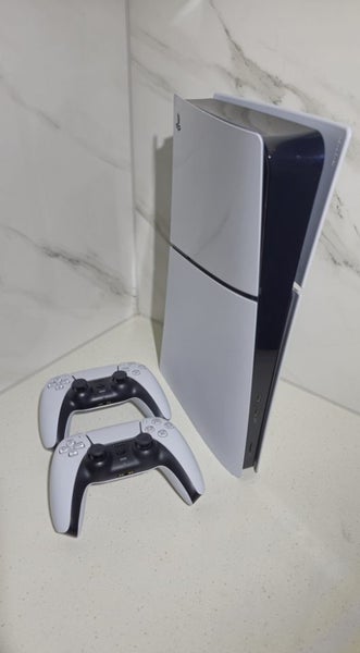 PS5 Slim Digital Edition Console + Two DualSense Controller Bundle Carousel 2