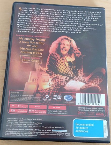 Jethro Tull - Nothing Is Easy Live At The Isle Of White 1970 DVD Carousel 2