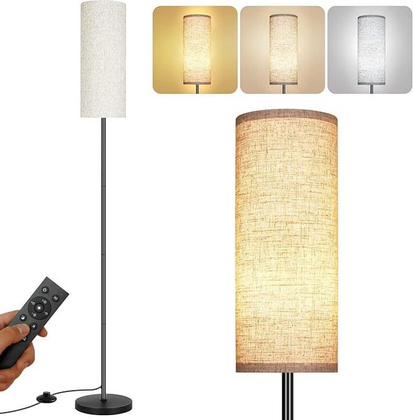 Floor Lamp for Living Room, Modern Standing lamp with Remote Control Carousel 1