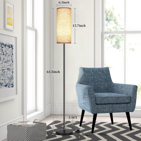 Floor Lamp for Living Room, Modern Standing lamp with Remote Control Carousel 2