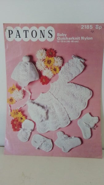MATINEE SET KNITTING PATTERN Patons 2185 Carousel 1