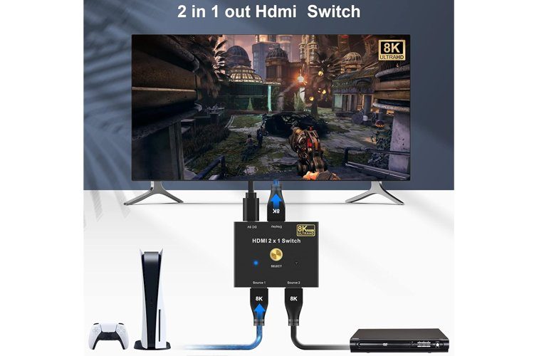 1Mii H2Pro Two In One Out 8K HDMI Switch 4k@120hz Splitter Carousel 2