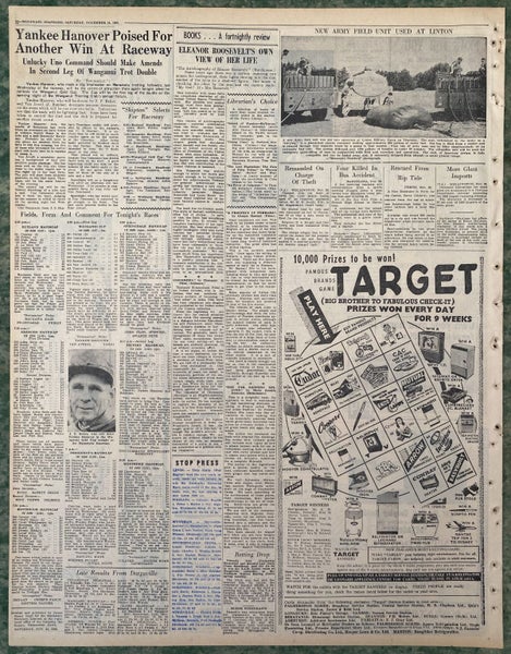 OLD NEWSPAPER: Manawatu Evening Standard - Saturday, 24 November 1962 Carousel 3