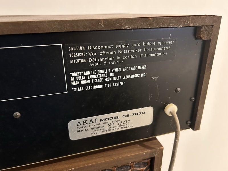 Akai Vintage cassette Deck Carousel 8