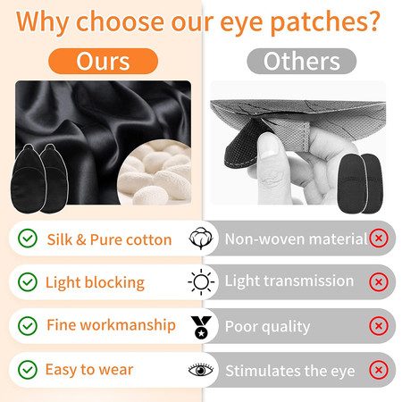 2Pcs Eye Patches Eye Patch for Glasses Silk Patch Carousel 9
