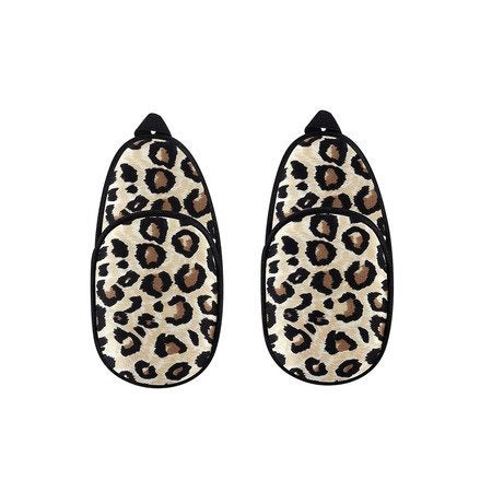 2Pcs Eye Patches Eye Patch for Glasses Silk Patch Leopard Carousel 1