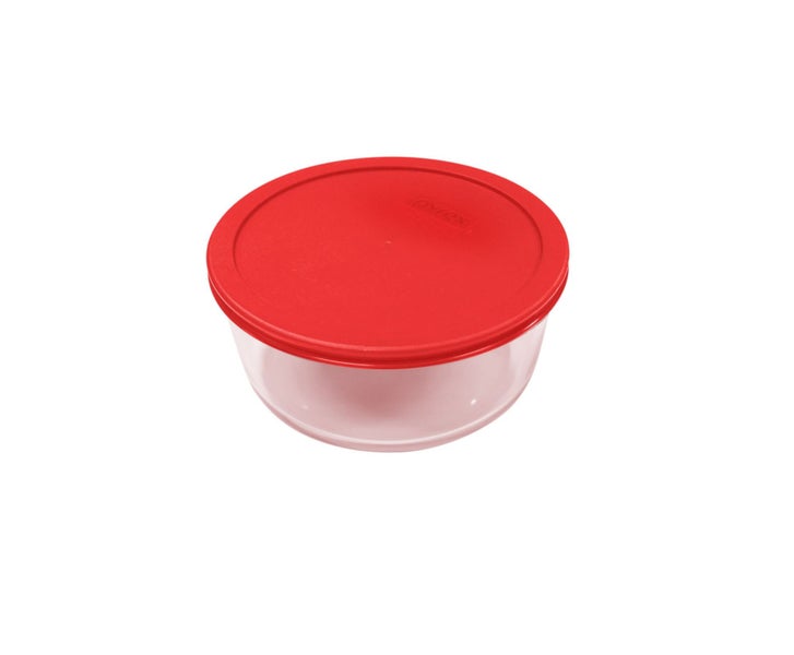 Pyrex Simply Store™ 2 Cup Round Container with Red Lid - Set 6 Carousel 1