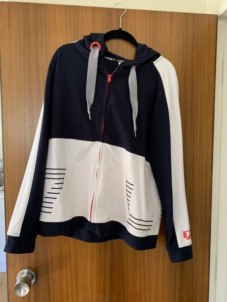 White and Navy Line 7 Jacket Carousel 1
