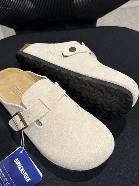 Birkenstock Boston Suede Clogs -Brown, EU Size 37, Soft Footbed Slip Carousel 5