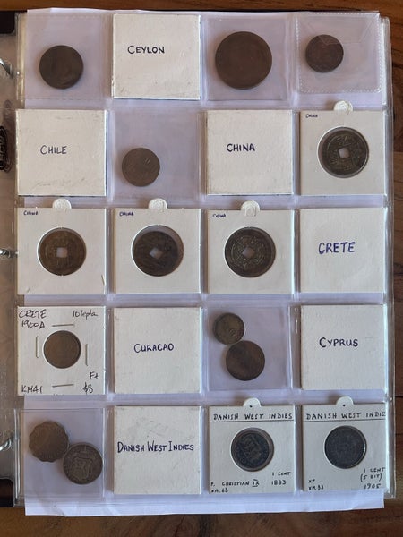 Album collection of about 175 world coins from 1700s to WW2 era (#12)62854315419651113