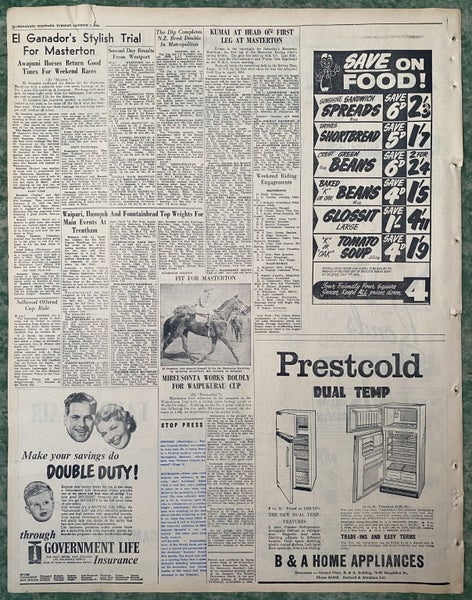 OLD NEWSPAPER: Manawatu Evening Standard - Tuesday, 2 October 1962 Carousel 3