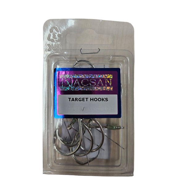 NACSAN 4/0 LONGLINE TARGET HOOKS W/WIRE - 10 PACK Carousel 2