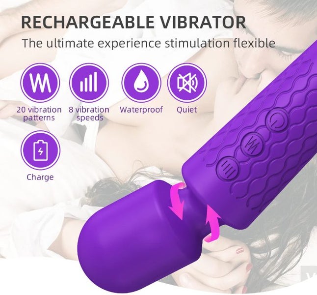 Powerful Clitoris Vibrators USB Recharge AV Vibrator Massager Carousel 1