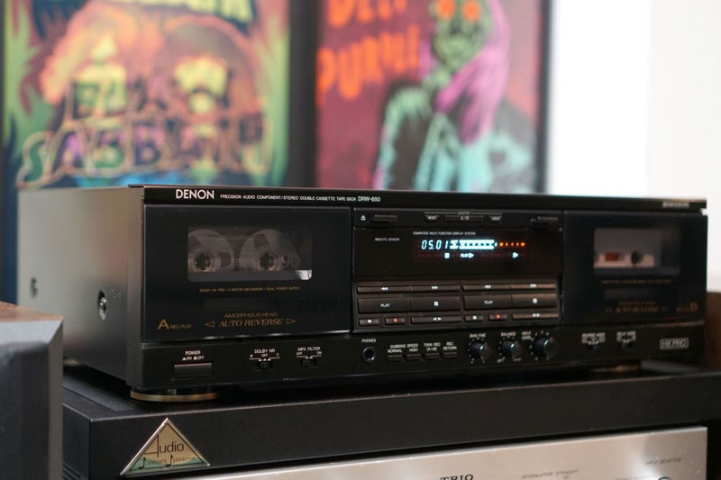 Denon DRW-850 Japanese Dual Cassette Deck with Auto-Reverse - Warranty! Carousel 1