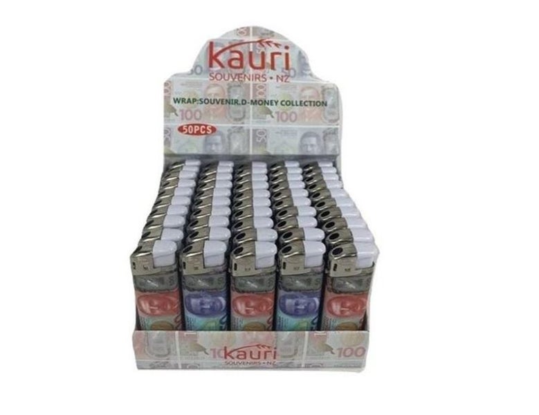 50x Refillable Gas Lighters – Assorted Money Designs – Bulk Lot64156662145922110