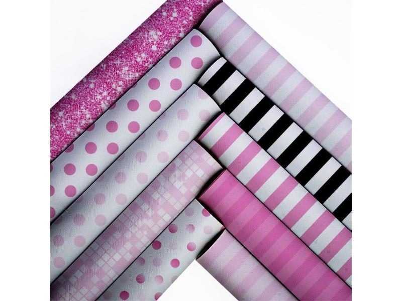 Butterfly Leather Sheets Synthetic Printed Vinyl DIY Handbags Supplies Bows Carousel 1