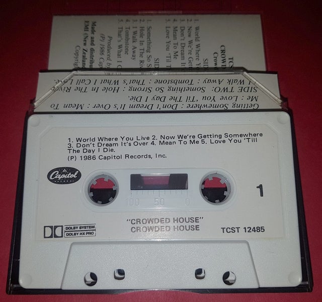 Crowded House - Crowded House (NZ/AUS) tape Carousel 2