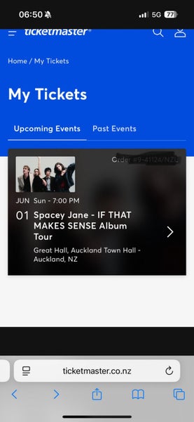 Spacey Jane Tour - GA ticket Auckland Carousel 1