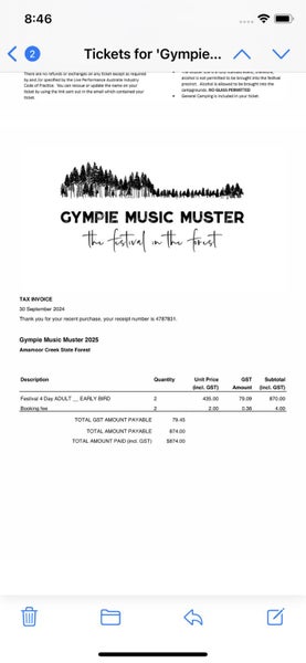 Gympie Muster 2025 4 day Country Music Festival including campsite Carousel 2