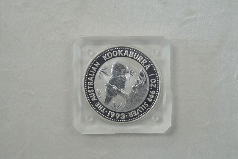 Australia 1993 Kookaburra 1oz $5 Silver Coin Carousel 1