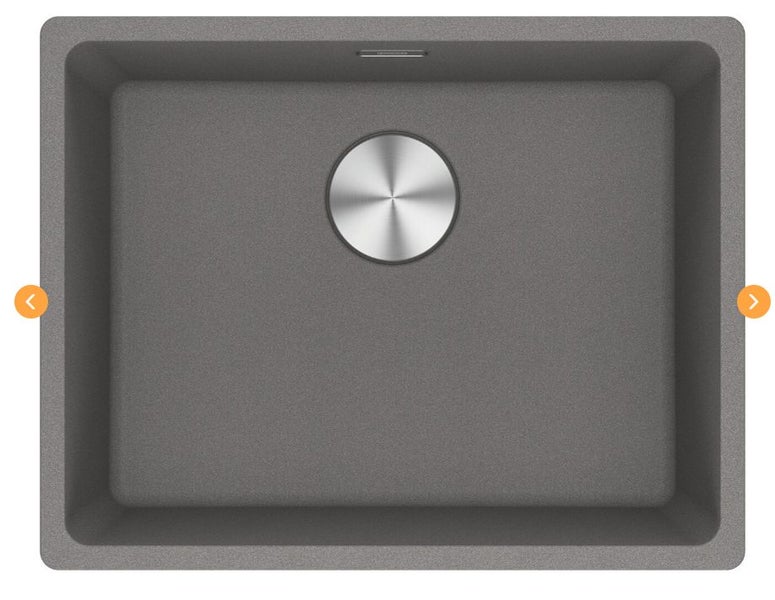 Franke Maris 520mm Single Bowl Flushmount Sink Stone Grey MRG210-52SG-B Carousel 1