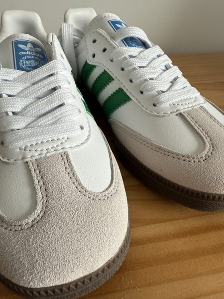 Adidas Samba Classic Sneakers - White with Green Stripes (New)EU 38 Carousel 6