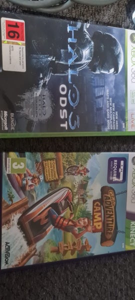 Xbox 360 Slim 50gb plus 2 x controller 2 x games and Kinect Carousel 2