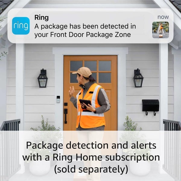 All-New RING Video Doorbell Satin Nickel - Head to Toe, 1440P HD Video Carousel 2