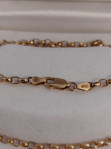 9ct Gold Belcher chain 8.2gms Carousel 2