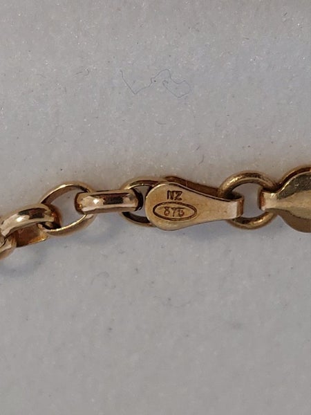 9ct Gold Belcher chain 8.2gms Carousel 7