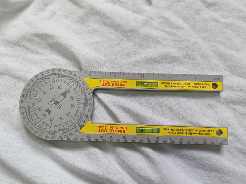NZ Stock Miter Saw Protractor with Built-in Level – Precision Angle Finder Carousel 1