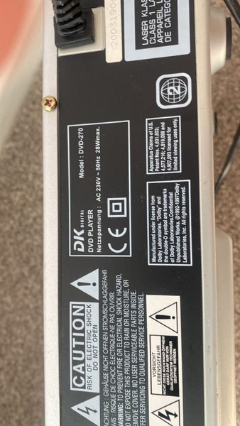 DK Digital DVD Player (Model DVD-270) – Silver – Dolby Digital, MP3, DivX Carousel 2