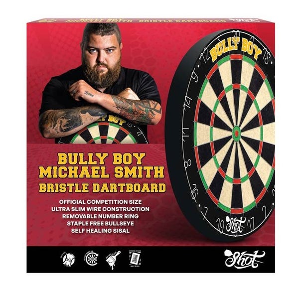 Shot Bully Boy Michael Smith Bristle DartBoard Carousel 1