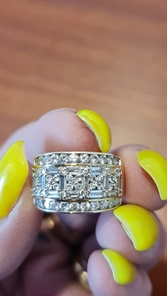 Diamond cluster ring is going to make her smile.62863853040899118