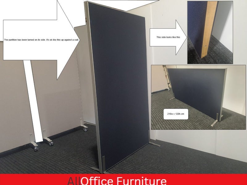 Free Standing Partition 210 x 120 cm Carousel 1