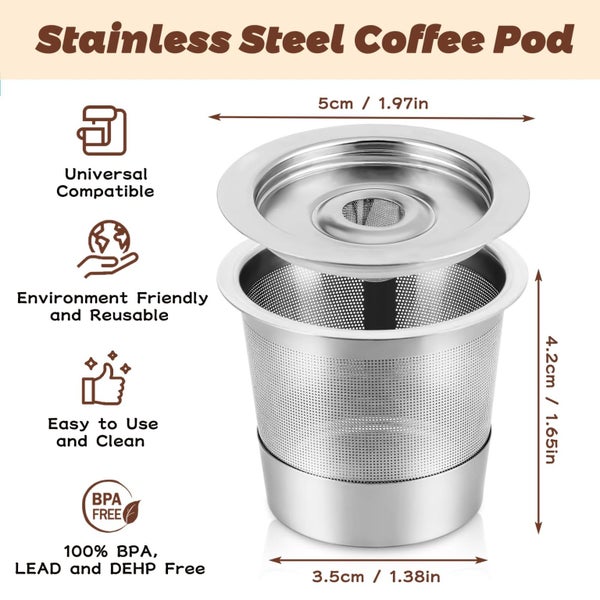 Reusable K Cups Coffee Pods Universal Stainless Steel Coffee Filter Carousel 1