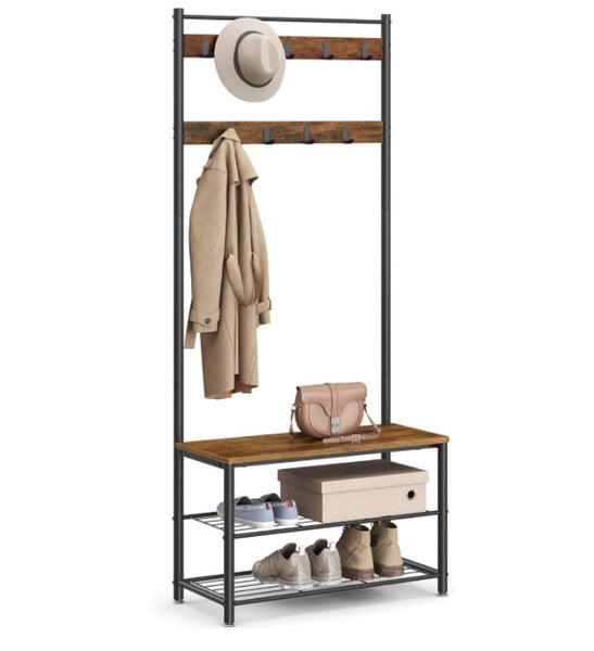 Hallway Coat Rack with Shoe Rack Carousel 11