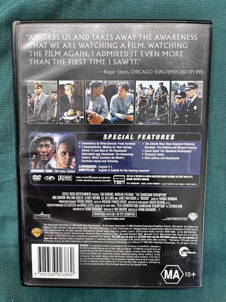 THE SHAWSHANK REDEMPTION - 2 DVD SPECIAL EDITION - TIM ROBINS / MORGAN FREEMAN62988861601025111