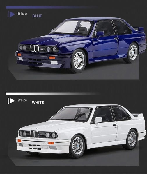 1:24 1988 BMW M3 E30 Alloy Sports Car Model Diecast Carousel 2
