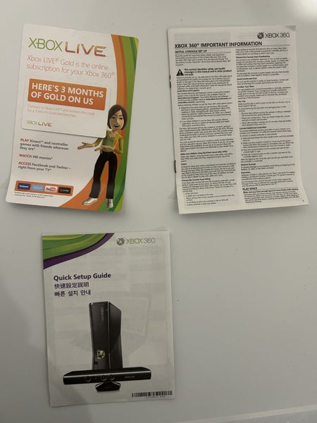 xbox 360 with kinect sensor and games Carousel 7