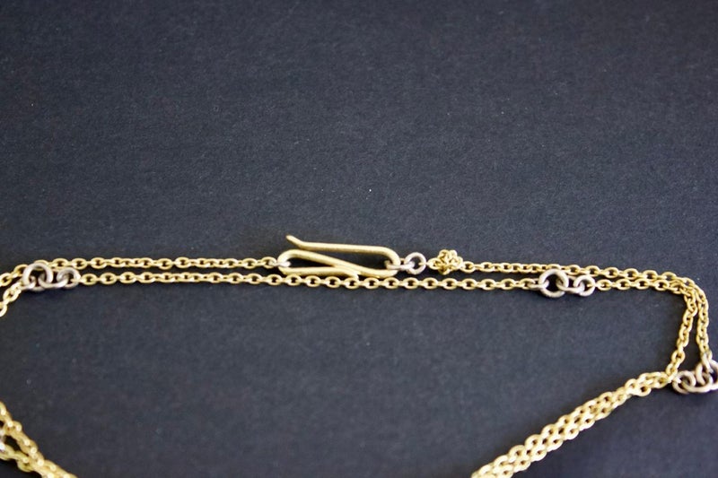 18ct Yellow and White Gold Necklace Carousel 2