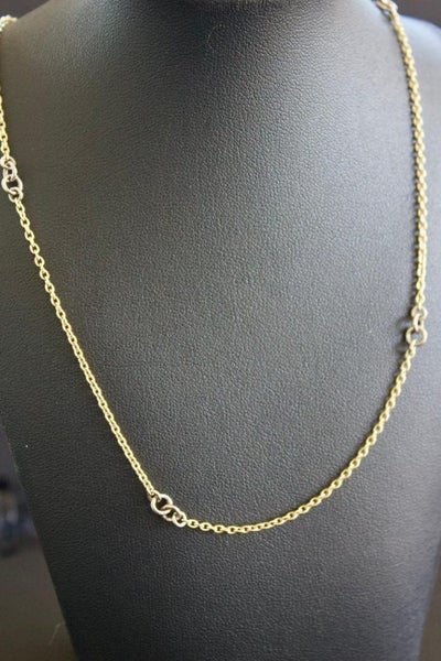 18ct Yellow and White Gold Necklace Carousel 4