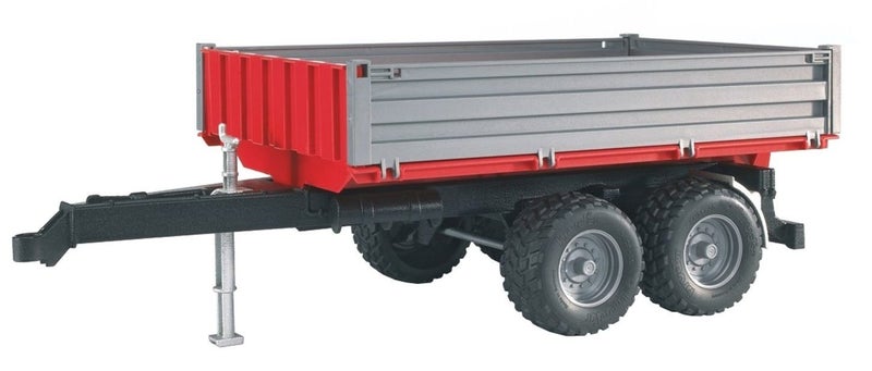 Bruder: Tipping Trailer - Red / Grey Carousel 1