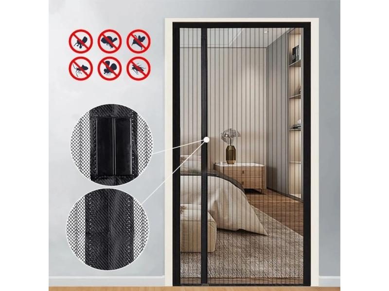 Anti-Mosquito Net Summer Automatic Closing Magnetic Mosquito Net Invisible Door Carousel 1